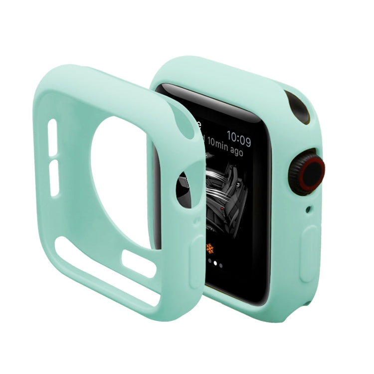 ENKAY Hat-Prince 2 in 1 TPU Semi-clad Protective Shell + 3D Full Screen PET Curved Heat Bending HD Screen Protector for Apple Watch Series 5 & 4 44mm(Green) - Watch Cases by ENKAY | Online Shopping UK | buy2fix