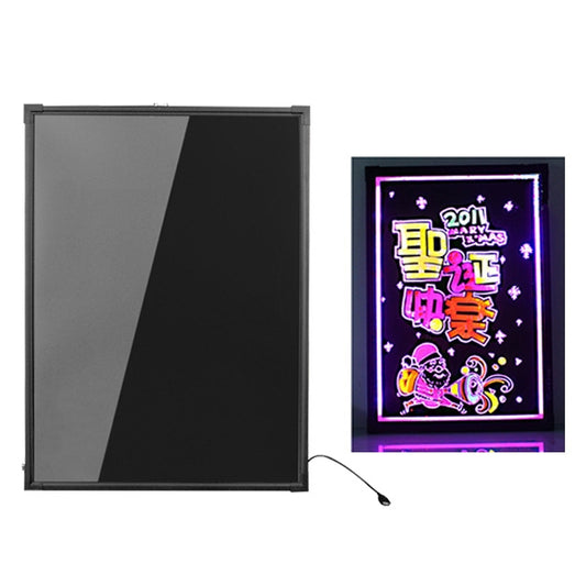 50x70cm Electronic Handwriting Fluorescent Board Glowing Advertising Blackboard -  by buy2fix | Online Shopping UK | buy2fix