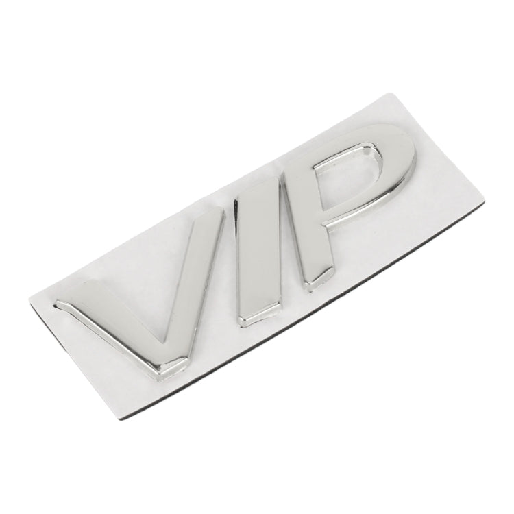 Car Split VIP Metal Personalized Decorative Stickers, Size: 7.5 x 3 x 0.5cm (Silver) - 3D Metal Sticker by buy2fix | Online Shopping UK | buy2fix