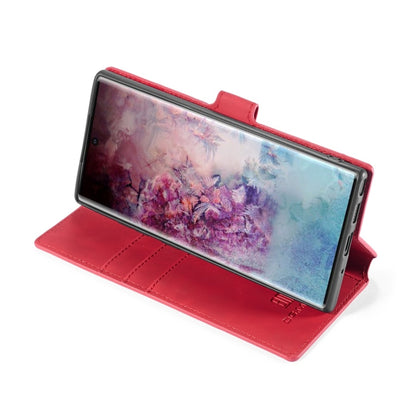 DG.MING Retro Oil Side Horizontal Flip Case with Holder & Card Slots & Wallet for Galaxy Note 10(Red) - Galaxy Phone Cases by DG.MING | Online Shopping UK | buy2fix