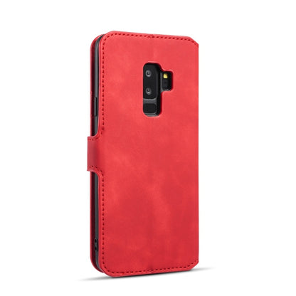 DG.MING Retro Oil Side Horizontal Flip Case with Holder & Card Slots & Wallet for Galaxy S9+(Red) - Galaxy Phone Cases by DG.MING | Online Shopping UK | buy2fix