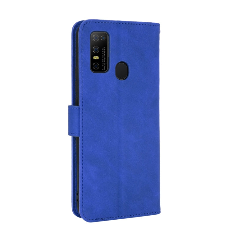 For DOOGEE N30 Solid Color Skin Feel Magnetic Buckle Horizontal Flip Calf Texture PU Leather Case with Holder & Card Slots & Wallet(Blue) - More Brand by buy2fix | Online Shopping UK | buy2fix