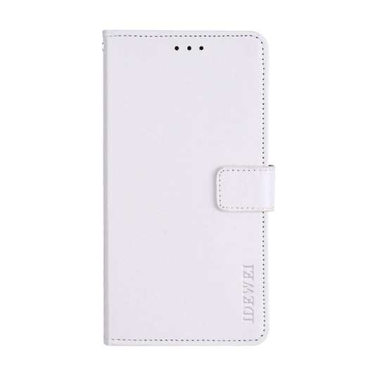 For ZTE Blade X1 5G idewei Crazy Horse Texture Horizontal Flip Leather Case with Holder & Card Slots & Wallet(White) - ZTE Cases by idewei | Online Shopping UK | buy2fix