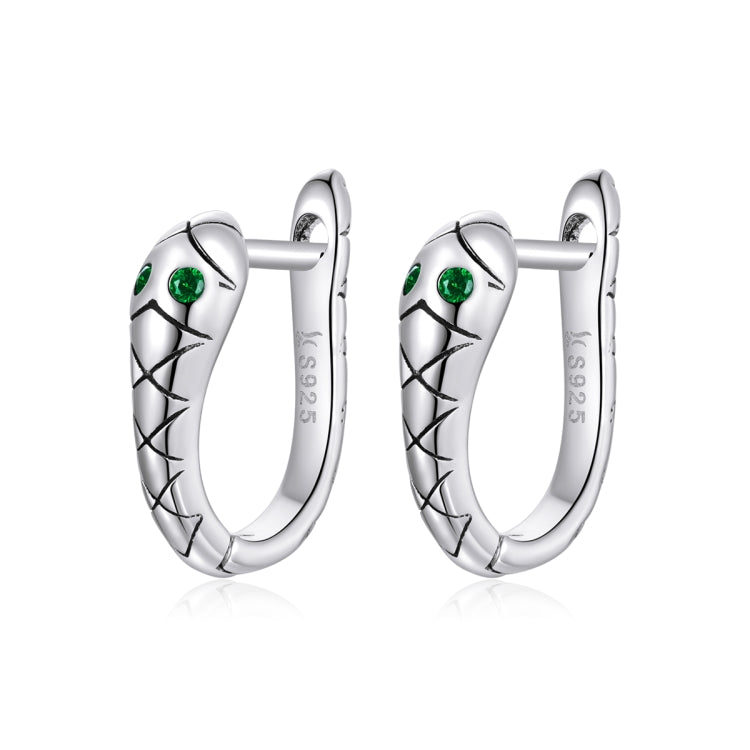 S925 Sterling Silver Smart Snake Ear Studs Women Earrings(Silver) - Stud Earrings & Earrings by buy2fix | Online Shopping UK | buy2fix