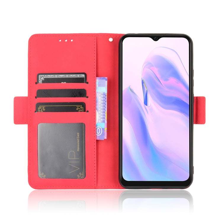 For Blackview A70 (2021) Skin Feel Calf Pattern Horizontal Flip Leather Case with Holder & Card Slots & Photo Frame(Red) - More Brand by buy2fix | Online Shopping UK | buy2fix