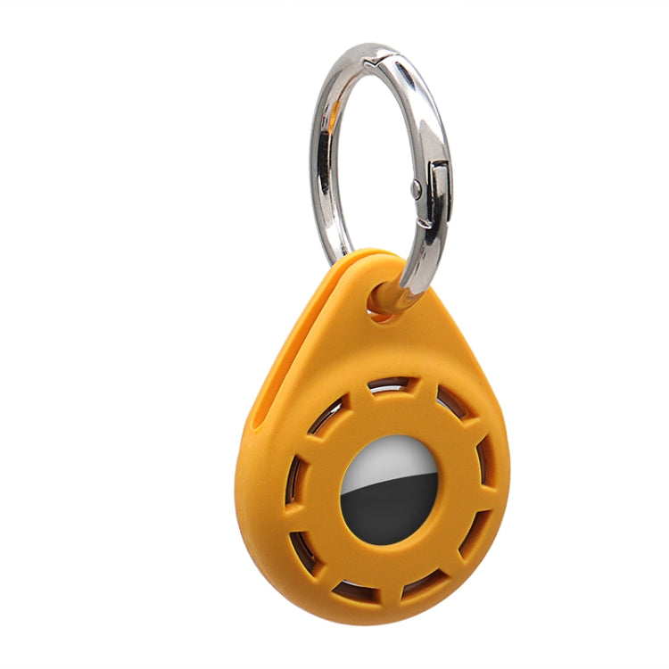 Silica Gel Anti-scratch Shockproof Protective Cover Soft Case with Keychain Ring Loop For AirTag(Orange) - Key Chain Series by MOMAX | Online Shopping UK | buy2fix