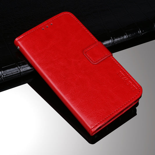 For ZTE Nubia Red Magic 6R idewei Crazy Horse Texture Horizontal Flip Leather Case with Holder & Card Slots & Wallet(Red) - ZTE Cases by idewei | Online Shopping UK | buy2fix