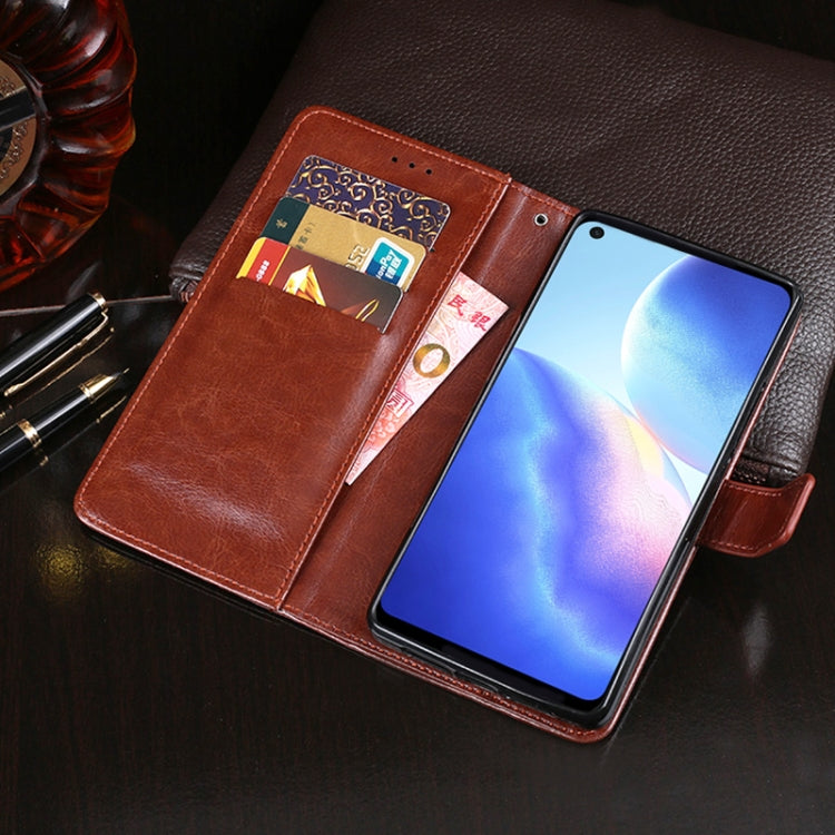 For Blackview A90 idewei Crazy Horse Texture Horizontal Flip Leather Case with Holder & Card Slots & Wallet(Black) - More Brand by idewei | Online Shopping UK | buy2fix