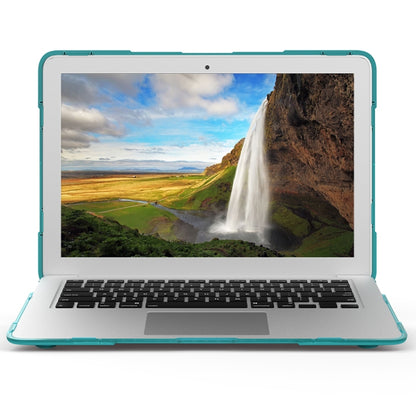 For MacBook Air 13.3 inch A1466 / A1369 TPU and PC Two-color Anti-fall Laptop Protective Case(Sky Blue) - MacBook Air Cases by buy2fix | Online Shopping UK | buy2fix