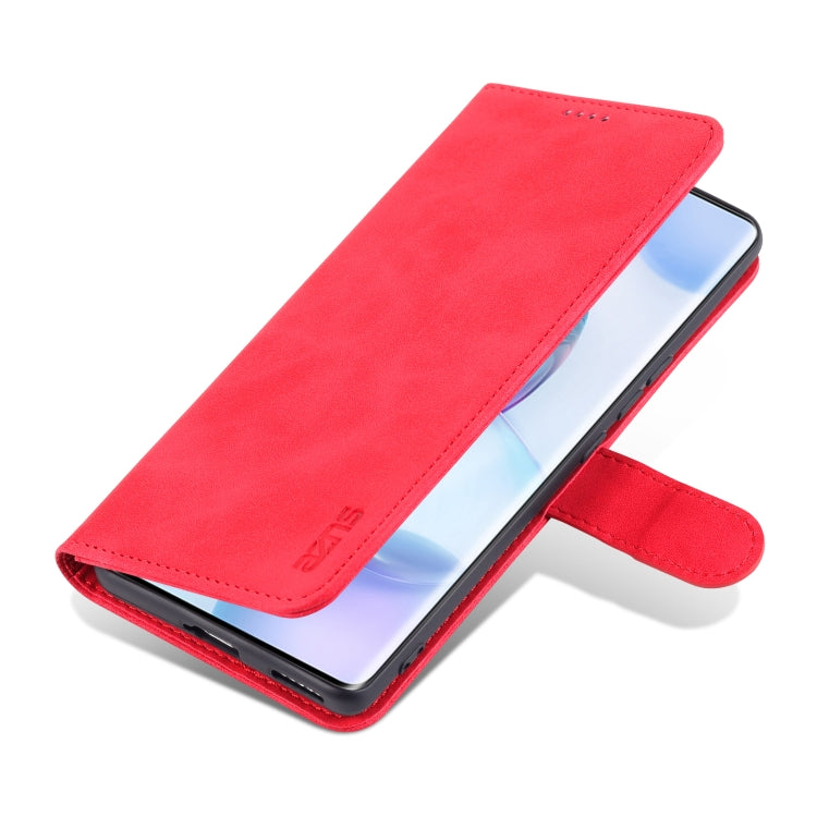 For Honor 50 AZNS Skin Feel Calf Texture Horizontal Flip Leather Case with Card Slots & Holder & Wallet(Red) - Honor Cases by AZNS | Online Shopping UK | buy2fix