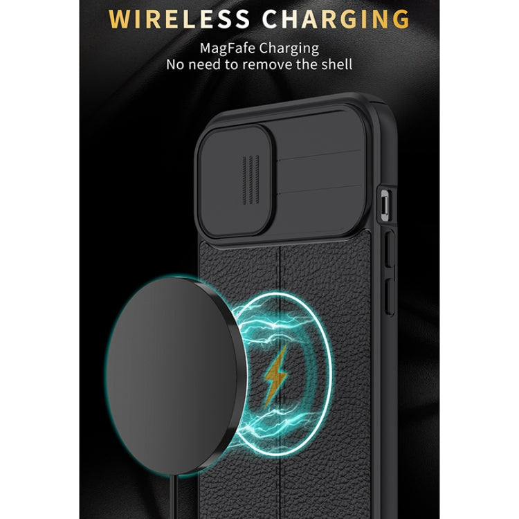 For iPhone 11 Pro Max Litchi Texture Sliding Camshield TPU Protective Case (Black) - iPhone 11 Pro Max Cases by buy2fix | Online Shopping UK | buy2fix