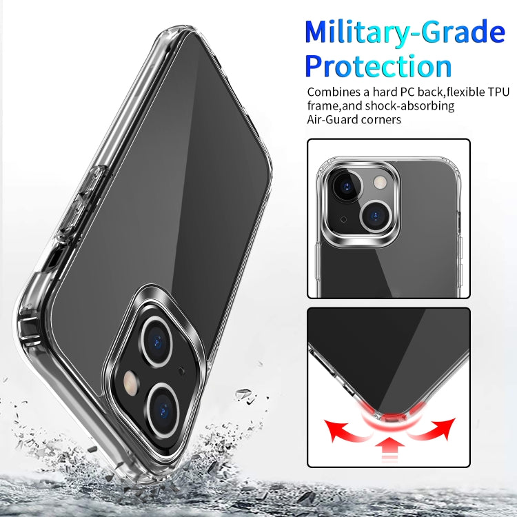 For iPhone 13 mini Clear Crystal Acrylic +TPU Four-corner Shockproof Case (Transparent) - iPhone 13 mini Cases by buy2fix | Online Shopping UK | buy2fix