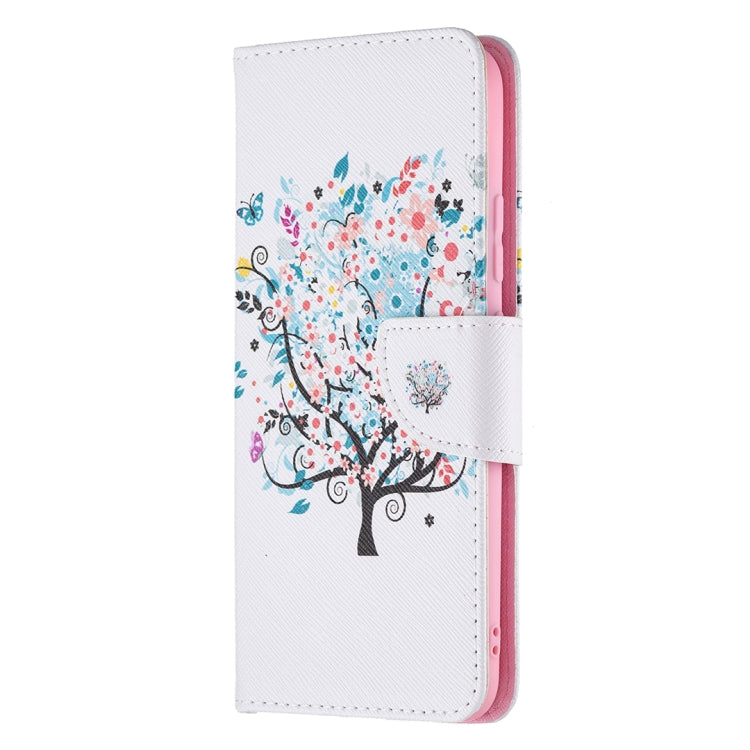 For OPPO Realme C21 / C20 Colored Drawing Pattern Horizontal Flip Leather Case with Holder & Card Slots & Wallet(Tree) - Realme Cases by buy2fix | Online Shopping UK | buy2fix