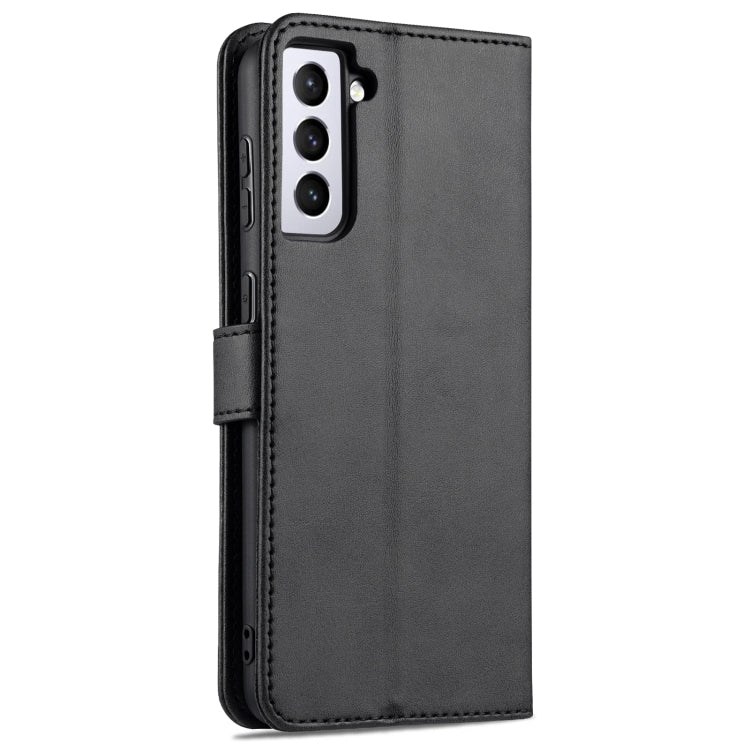 For Samsung Galaxy S21 FE 5G AZNS Skin Feel Calf Texture Horizontal Flip Leather Case with Card Slots & Holder & Wallet(Black) - Galaxy Phone Cases by AZNS | Online Shopping UK | buy2fix