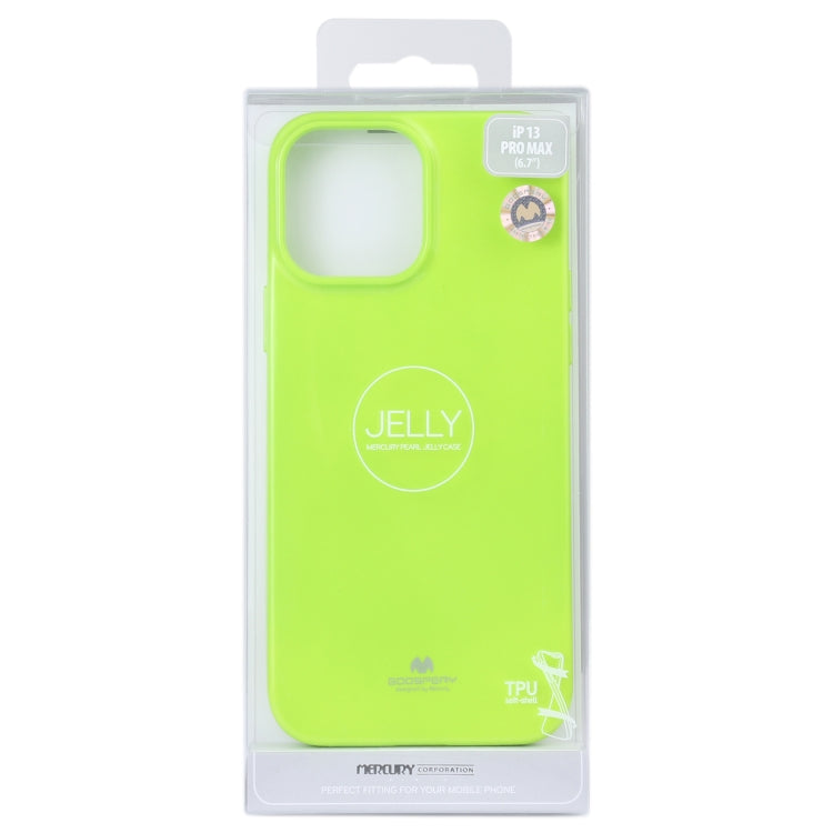 For iPhone 13 Pro Max GOOSPERY JELLY Full Coverage Soft Case (Green) - iPhone 13 Pro Max Cases by GOOSPERY | Online Shopping UK | buy2fix