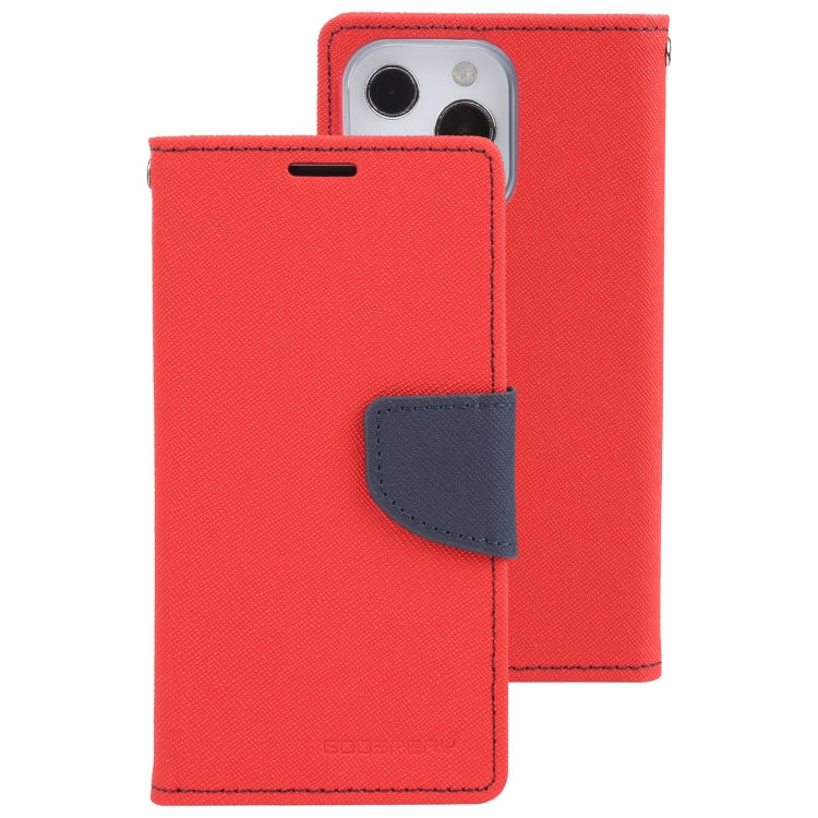 For iPhone 13 Pro Max GOOSPERY FANCY DIARY Cross Pattern Horizontal Flip Leather Case with Holder & Card Slots & Wallet (Red) - iPhone 13 Pro Max Cases by GOOSPERY | Online Shopping UK | buy2fix