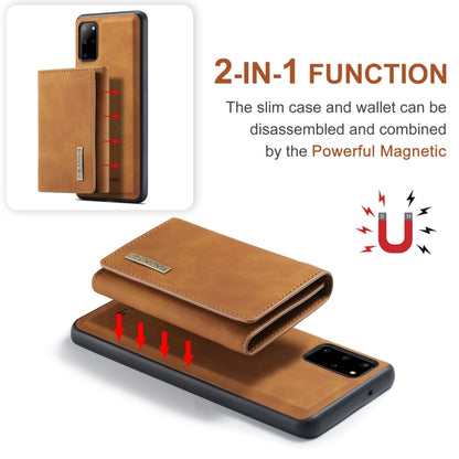 For Samsung Galaxy S20+ DG.MING M1 Series 3-Fold Multi Card Wallet  Back Cover Shockproof Case with Holder Function(Brown) - Galaxy Phone Cases by DG.MING | Online Shopping UK | buy2fix