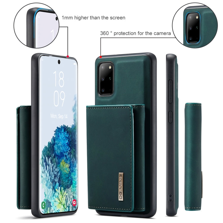 For Samsung Galaxy S20+ DG.MING M1 Series 3-Fold Multi Card Wallet  Back Cover Shockproof Case with Holder Function(Green) - Galaxy Phone Cases by DG.MING | Online Shopping UK | buy2fix