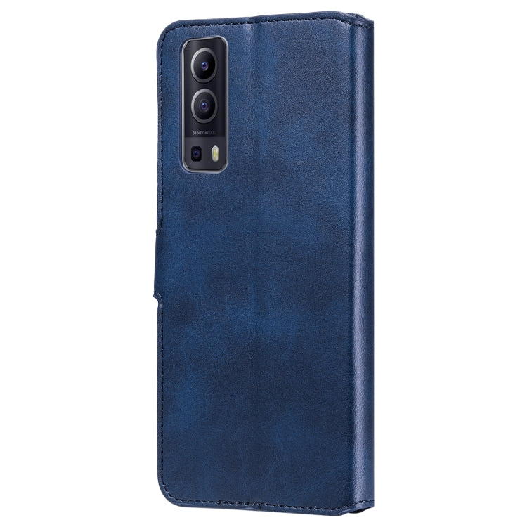 Classic Calf Texture PU + TPU Horizontal Flip Leather Case with Holder & Card Slots & Wallet For vivo Y72 5G(Blue) - vivo Cases by buy2fix | Online Shopping UK | buy2fix