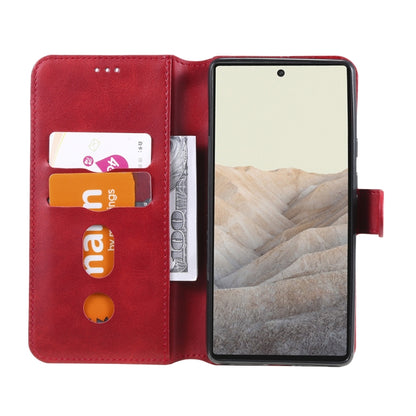 Classic Calf Texture PU + TPU Horizontal Flip Leather Case with Holder & Card Slots & Wallet For Google Pixel 6(Red) - Google Cases by buy2fix | Online Shopping UK | buy2fix