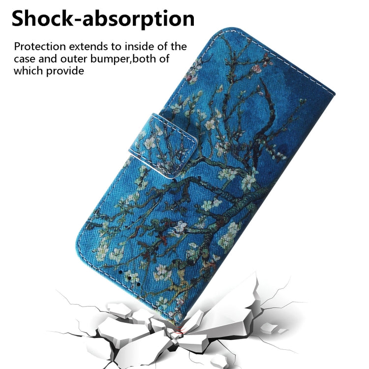 For Sony Xperia 5 Coloured Drawing Pattern Horizontal Flip PU Leather Case with Holder & Card Slots & Wallet(Apricot Flower) - Sony Cases by buy2fix | Online Shopping UK | buy2fix