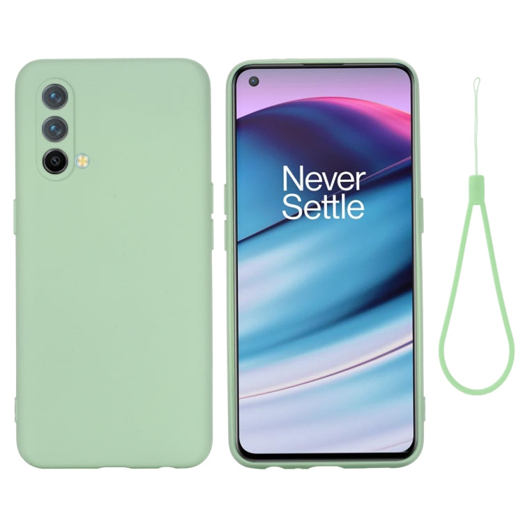 Pure Color Liquid Silicone Shockproof Full Coverage Case For OnePlus Nord CE 5G(Green) - OnePlus Cases by buy2fix | Online Shopping UK | buy2fix