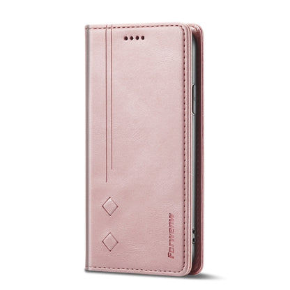 For iPhone X / XS Forwenw F2 Series Magnetic Horizontal Flip Leather Case with Holder & Card Slots & Wallet(Rose Gold) - More iPhone Cases by Forwenw | Online Shopping UK | buy2fix