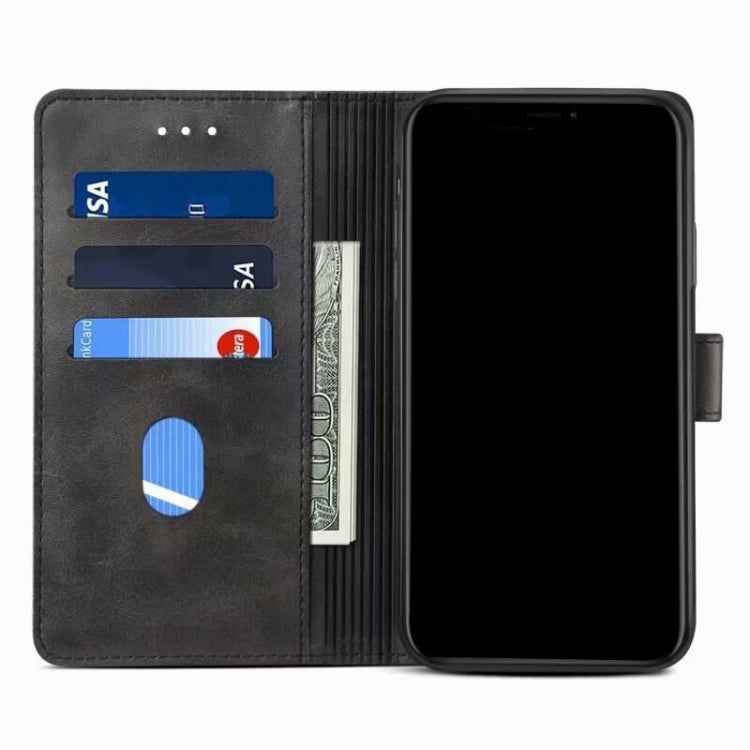 For iPhone 13 Pro GUSSIM Business Style Horizontal Flip Leather Case with Holder & Card Slots & Wallet (Black) - iPhone 13 Pro Cases by GUSSIM | Online Shopping UK | buy2fix