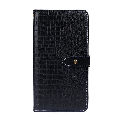 For Motorola Edge 20 Pro idewei Crocodile Texture Horizontal Flip Leather Case with Holder & Card Slots & Wallet(Black) - Motorola Cases by idewei | Online Shopping UK | buy2fix