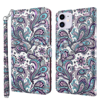 For iPhone 13 Pro Max 3D Painting Pattern Horizontal Flip TPU + PU Leather Case with Holder & Card Slots & Wallet (Swirl Pattern) - iPhone 13 Pro Max Cases by buy2fix | Online Shopping UK | buy2fix