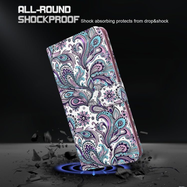 For iPhone 13 Pro Max 3D Painting Pattern Horizontal Flip TPU + PU Leather Case with Holder & Card Slots & Wallet (Swirl Pattern) - iPhone 13 Pro Max Cases by buy2fix | Online Shopping UK | buy2fix
