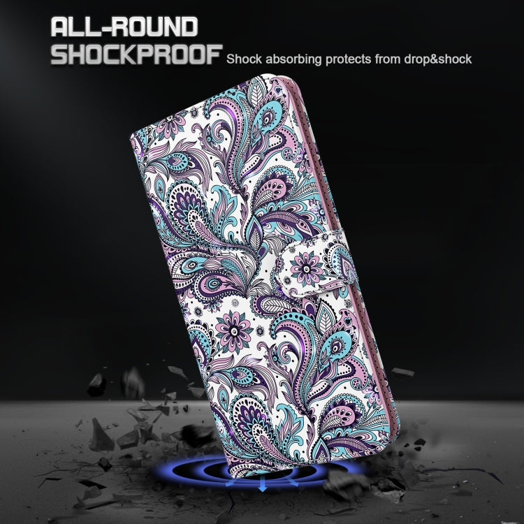 For Motorola Moto G30/G10/G20 3D Painting Pattern Horizontal Flip TPU + PU Leather Case with Holder & Card Slots & Wallet(Swirl Pattern) - Motorola Cases by buy2fix | Online Shopping UK | buy2fix