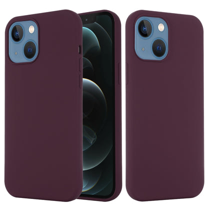 For iPhone 13 mini Shockproof Silicone Magnetic Magsafe Case (Plum Color) - iPhone 13 mini Cases by buy2fix | Online Shopping UK | buy2fix