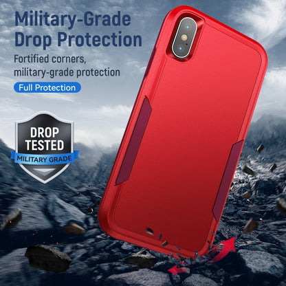 For iPhone X / XS Pioneer Armor Heavy Duty Shockproof Phone Case(Red) - More iPhone Cases by buy2fix | Online Shopping UK | buy2fix