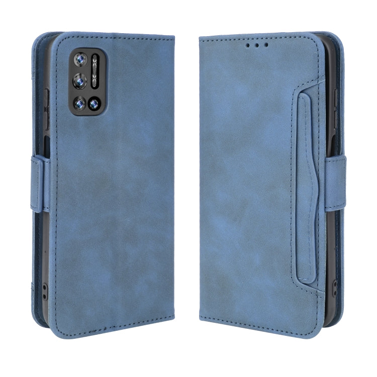 For Doogee N40 Pro Skin Feel Calf Pattern Horizontal Flip Leather Case with Holder & Card Slots & Photo Frame(Blue) - More Brand by buy2fix | Online Shopping UK | buy2fix