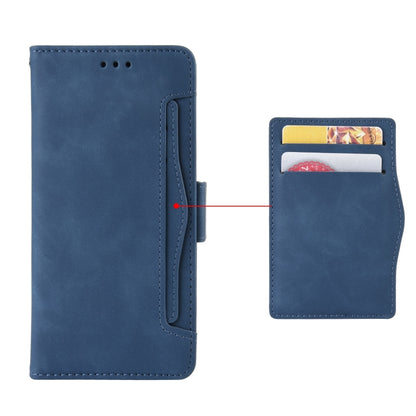 For Doogee S86 / S86 Pro Skin Feel Calf Pattern Horizontal Flip Leather Case with Holder & Card Slots & Photo Frame(Blue) - More Brand by buy2fix | Online Shopping UK | buy2fix