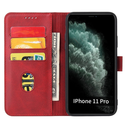 Calf Texture Buckle Horizontal Flip Leather Case with Holder & Card Slots & Wallet For iPhone 11 Pro(Red) - iPhone 11 Pro Cases by buy2fix | Online Shopping UK | buy2fix