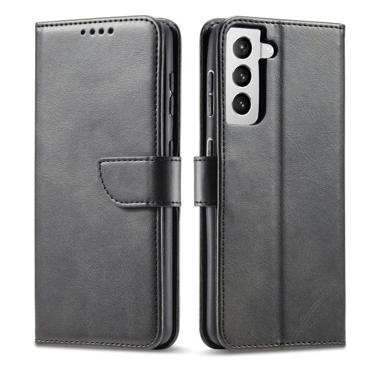 For Samsung Galaxy S21 5G Calf Texture Buckle Horizontal Flip Leather Case with Holder & Card Slots & Wallet(Black) - Galaxy S21 5G Cases by buy2fix | Online Shopping UK | buy2fix