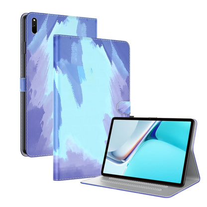 For Huawei MatePad 11 (2021) Voltage Watercolor Pattern Skin Feel Magnetic Horizontal Flip PU Leather Case with Holder(Blue) - Huawei by buy2fix | Online Shopping UK | buy2fix