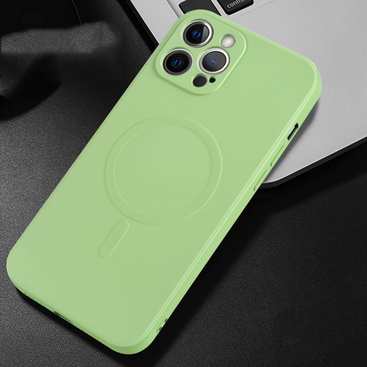 For iPhone 13 Pro Liquid Silicone Full Coverage Shockproof Magsafe Case (Green) - iPhone 13 Pro Cases by buy2fix | Online Shopping UK | buy2fix