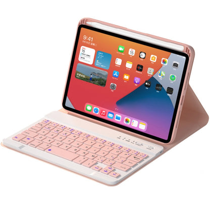 HK006 Square Keys Detachable Bluetooth Keyboard Leather Tablet Case with Holder for iPad mini 6(Pink) - For iPad mini by buy2fix | Online Shopping UK | buy2fix