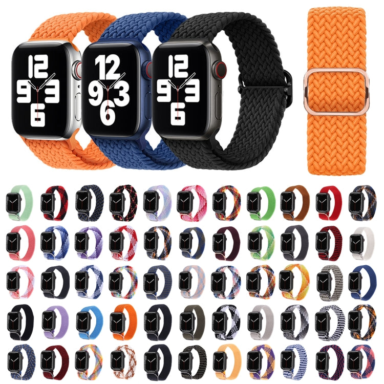 Nylon Braid Strap Watch Band For Apple Watch Ultra 49mm&Watch Ultra 2 49mm / Series 9&8&7 45mm / SE 3&SE 2&6&SE&5&4 44mm / 3&2&1 42mm(38) - Watch Bands by buy2fix | Online Shopping UK | buy2fix