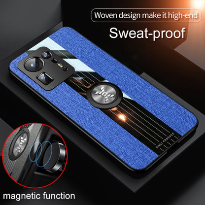 For Xiaomi Mi Mix 4 XINLI Stitching Cloth Texture TPU Phone Case with Ring Holder(Black) - Xiaomi Cases by XINLI | Online Shopping UK | buy2fix