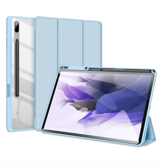 For Samsung Galaxy Tab S8 Plus/S7 Plus/S7 FE DUX DUCIS TOBY Series Horizontal Flip Tablet Case(Blue) - Galaxy Tab S8+ Cases by DUX DUCIS | Online Shopping UK | buy2fix