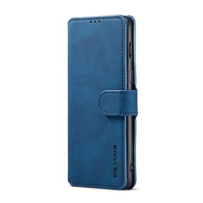 For OnePlus Nord 2 DG.MING Retro Oil Side Horizontal Flip Leather Case with Holder & Card Slots & Wallet(Blue) - OnePlus Cases by DG.MING | Online Shopping UK | buy2fix