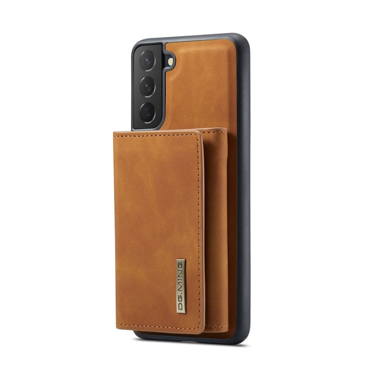 For Samsung Galaxy S22 5G DG.MING M1 Series 3-Fold Multi Card Wallet Phone Case(Brown) - Galaxy S22 5G Cases by DG.MING | Online Shopping UK | buy2fix