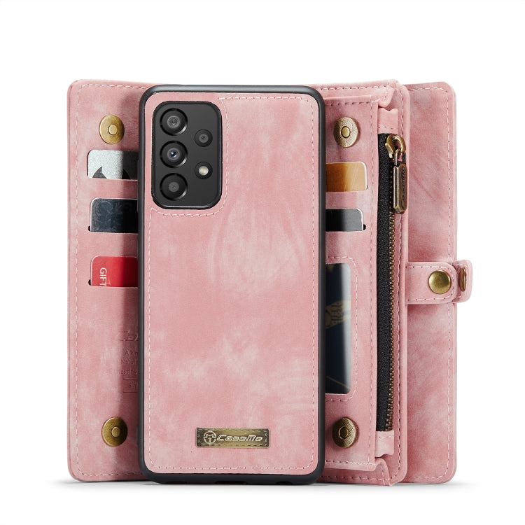 For Samsung Galaxy A33 5G CaseMe-008 Detachable Multifunctional Horizontal Flip Leather Case (Pink) - Galaxy Phone Cases by CaseMe | Online Shopping UK | buy2fix