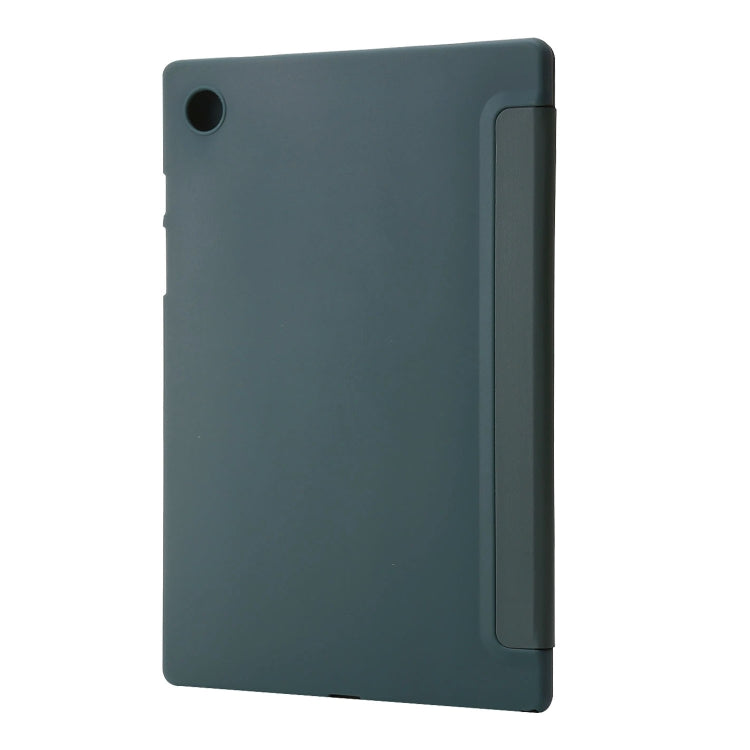 For Samsung Galaxy Tab A8 10.5 2021 TPU Three-fold Horizontal Flip Leather Case(Green) - Other Galaxy Tab PC by buy2fix | Online Shopping UK | buy2fix