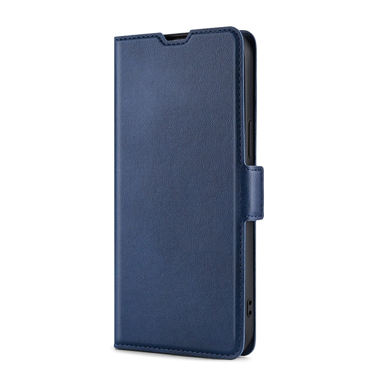 For Blackview A60 Pro Ultra-thin Voltage Side Buckle PU + TPU Leather Phone Case(Blue) - More Brand by buy2fix | Online Shopping UK | buy2fix