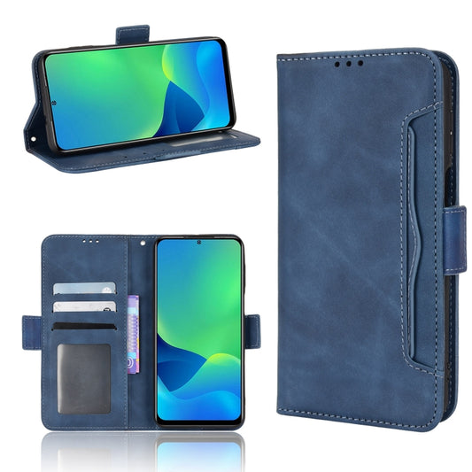 For Ulefone Note 13P Skin Feel Calf Pattern Leather Phone Case(Blue) - Ulefone Cases by buy2fix | Online Shopping UK | buy2fix